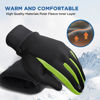 Picture of SIMARI Kids Winter Gloves with Touchscreen, Warm Thermal, Water-Resistant, Windproof for Boys Girls Toddler, Gloves for Cold Weather Running Cycling Snow Skiing Hiking Football Rugby Camping, Green