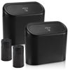 Picture of Accmor Car Trash Can with Lid, Mini Auto Dustbin Garbage Organizer Holder 2 Packs, Automotive Storage Container Bin with 2 Rolls of Bags for Vehicle, Home, Office