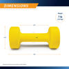 Picture of Marcy Neoprene Dumbbell, Single Piece, 7-lb, Canary Yellow