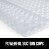 Picture of Gorilla Grip Patented Bath Tub Shower Mat, 2 Pack, 35"x16" Washable Bathtub Floor Mats, Suction Cups and Drain Holes to Keep Tubs Clean, Clear