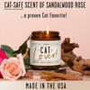 Picture of Cat Lover Gifts for Women, Cat Mom Gifts, Cat Gifts for Women Unique - 'Cat Lover' Candle, w/Sandalwood Rose I Cat Decor Themed I Cat Gifts for Cat Lovers I 50Hr Burn, USA Made