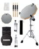 Picture of GrowDaily Drum Practice Pad Snare Drum Stand Set 12 In With Double Sided Silent Drum Pad,Drum Dampeners Gel, Drum sticks,Carrying Bag Adjustable Stand(Fits 10''-14'' Drums)