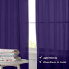 Picture of OWENIE Purple Sheer Curtains 96 Inch Length, Elegant Sheer Curtains for Bedroom, Window Voile Sheer Curtain Panels/Drapes/Treatment for Living Room, 2Pcs, Each 42" W x 96" L