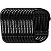 Picture of 12PCS Carabiner Clip - Heavy Duty Iron Carabiners 800lbs Carabeaner D Ring Shape,Caribeener Key Chain Clip Hook,Keychain Clip,Multipurpose for Camping, Hiking,Backpacking or Other Outdoor Activities.