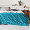 Picture of Bedsure Sherpa Fleece Blankets Queen Size for Bed - Thick and Warm, Soft Fuzzy Plush Queen Blanket for Winter, Teal, 90x90 Inches