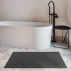 Picture of Cotton Paradise 100% Cotton Non Slip Bath Mats for Bathroom, 17x24 inch Soft Absorbent Quick Dry Machine Washable Floor Bath Mat, Dark Gray Bath Rug