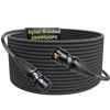 Picture of XLR Cables 50ft 1 Pack, Professional Gold-Plated Rean Connectors from Neutrik, Kevlar-Reinforced Nylon Braided XLR Microphone Cable, Mic Cable, Durable Shielded and Balanced XLR Male to Female Cord