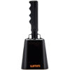 Picture of WMM 10 Inch Cow Bell Noise Makers Cowbell for Sporting Event Cheering Bell for Football Games Large Steel Cowbell with Handle Solid School Bells Call Bell Alarm (Black)