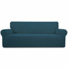Picture of Easy-Going Stretch Oversized Sofa Slipcover 1-Piece Sofa Cover Furniture Protector Couch Soft with Elastic Bottom for Kids, Polyester Spandex Jacquard Fabric Small Checks Deep Teal