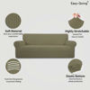 Picture of Easy-Going Stretch Sofa Slipcover 1-Piece Sofa Cover Furniture Protector Couch Soft with Elastic Bottom for Kids, Polyester Spandex Jacquard Fabric Small Checks (Sofa, Khaki)