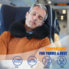 Picture of SAIREIDER Travel Pillow 100% Pure Memory Foam Travel Neck Pillow with Storage Bag, Airplane Pillow for Traveling、Car、Home、Office，Washable Cover（Black）
