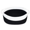 Picture of ABenkle Small Basket, 12"x 8" x 5" Cute Small Woven Basket, Rope Room Shelf Storage Basket, Cat Dog Toys Basket Chest Box, Decorative Empty Gift Basket with Handles