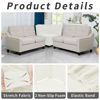 Picture of Easy-Going Stretch Sectional Corner Sofa Slipcover 1-Piece Couch Sofa Cover Furniture Protector Soft with Elastic Bottom for Kids, Pet, Spandex Jacquard Fabric Cream