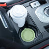 Picture of Amooca Car Cup Coaster Universal Automotive Waterproof Non-Slip Cup Holders Sift-Proof Spill Holder Car Interior Accessories 2 Pack Tea Green