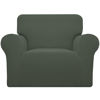 Picture of Easy-Going Stretch Chair Sofa Slipcover 1-Piece Couch Sofa Cover Furniture Protector Soft with Elastic Bottom for Kids, Pet. Spandex Jacquard Fabric Small Checks (Chair, Olive Green)