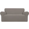Picture of Easy-Going Stretch Loveseat Slipcover 1-Piece Sofa Cover Furniture Protector Couch Soft with Elastic Bottom for Kids Polyester Spandex Jacquard Fabric Small Checks (Loveseat, Taupe)