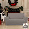Picture of Easy-Going Stretch Loveseat Slipcover 1-Piece Sofa Cover Furniture Protector Couch Soft with Elastic Bottom for Kids Polyester Spandex Jacquard Fabric Small Checks (Loveseat, Taupe)