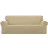 Picture of Easy-Going Stretch Oversized Sofa Slipcover 1-Piece Sofa Cover Furniture Protector Couch Soft with Elastic Bottom for Kids, Polyester Spandex Jacquard Fabric Small Checks Beige