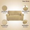 Picture of Easy-Going Stretch Oversized Sofa Slipcover 1-Piece Sofa Cover Furniture Protector Couch Soft with Elastic Bottom for Kids, Polyester Spandex Jacquard Fabric Small Checks Beige
