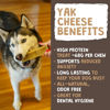 Picture of Mighty Paw Yak Cheese Dog Chews, 5oz, Natural Yak Chews for Dogs, Long-Lasting Yak Chew Treats, Odorless, Supports Oral Health, Monster Size, 12 Pack