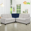 Picture of Easy-Going Stretch Sectional Corner Sofa Slipcover 1-Piece Couch Sofa Cover Furniture Protector Soft with Elastic Bottom for Kids, Pet, Spandex Jacquard Fabric Navy