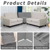 Picture of Easy-Going Stretch Sectional Corner Sofa Slipcover 1-Piece Couch Sofa Cover Furniture Protector Soft with Elastic Bottom for Kids, Pet, Spandex Jacquard Fabric Light Gray