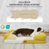 Picture of Comfort Expression Orthopedic Dog Beds, Jumbo Dog Bed for Extra Large Dogs, Waterproof Dog Bed, PV Washable Dog Sofa Bed with Removable Cover & Non-Slip Bottom(Jumbo,Spicy Mustard)