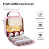 Picture of AYEANY Lunch box Lunch bag for men women Lunchbox Lunch bags Insulated Lunch bag Lunch box cooler (Pink)