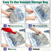 Picture of Vacuum Storage Bags, 10 Medium Space Saver Vacuum Seal Bags, Space Bags, Vacuum Sealer Bags for Clothes with Travel Hand Pump (10M)