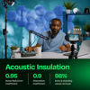 Picture of Ekkogo Acoustic Panels 12-Pack Soundproof Wall Panels 12''X10''X0.4'' Sound Panels High Density Sound Dampening Panels - [Sky Blue Hexagon]