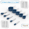 Picture of TILUCK Measuring Cups & Spoons Set, Stackable Cups and Spoons, Nesting Measure Cups with Stainless Steel Handle, Kitchen Gadgets for Cooking & Baking (Blue)