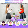 Picture of Portable Bluetooth Karaoke Speaker with 2 Wireless Microphones & LED Lights for Kids Birthday Parties