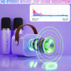 Picture of Portable Bluetooth Karaoke Speaker with 2 Wireless Microphones & LED Lights for Kids Birthday Parties