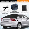 Picture of EcoNour Rear Windshield Cover for Ice and Snow | Car Back Window Snow & Frost Cover | Complete Protection from Snow and Other Winter Debris | Winter Car Accessories for Sedan, SUV & Van | Medium