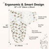 Picture of KeaBabies 3-Pack Organic Baby Swaddle Sleep Sacks - Newborn Swaddle Sack,Ergonomic Baby Swaddles 0-3 Months,Swaddles for Newborns,Baby Sleep Sack,Baby Swaddle Blanket Wrap,Baby Essentials (Dino Ridge)