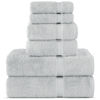 Picture of Chakir Turkish Linens Luxury Spa and Hotel Quality Premium Cotton 6-Piece Towel Set (2 x Bath Towels, 2 x Hand Towels, 2 x Washcloths, Silver Gray)