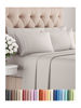 Picture of Queen 6 Piece Sheet Set - Breathable & Cooling Sheets - Hotel Luxury Bed Sheets - 1 Flat Sheet, 1 Fitted Sheet & 4 Pillowcases - Deep Pocket - Easy Fit, Soft & Wrinkle Free - Queen Light Grey Sheets