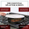 Picture of BergKoch Splatter Screen for Frying Pan - 9.5 Inch Stainless Steel Grease Splatter Guard - Cover Oil Splash when Sizzling Bacon, Cooking Fried Chicken or Popcorn