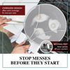 Picture of BergKoch Splatter Screen for Frying Pan - 9.5 Inch Stainless Steel Grease Splatter Guard - Cover Oil Splash when Sizzling Bacon, Cooking Fried Chicken or Popcorn