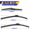 Picture of 3 wipers Replacement for 2001-2005 Toyota Rav4/2001-2007 Toyota Highlander, Windshield Wiper Blades Original Equipment Replacement - 22"/19"/12" (Set of 3) U/J HOOK