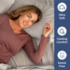 Picture of Extra Deep Twin XL Fitted Sheet - Hotel Luxury Single Fitted Sheet Only - Easily Fits 18 inch to 24 inch Mattress - Soft, Wrinkle Free, Breathable & Comfy Extra Deep Pockets Light Grey Fitted Sheet