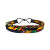 Picture of African Headband | Red, Black, Green Kente 3 Strand Headband | African Print Headband | Natural Hair | Afrocentric | Cloth & Cord