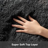 Picture of Ophanie Runner Rug for Hallway, 2x6 Bedroom Black Runner Rugs, Non Slip Fluffy Soft Shaggy Bedside Carpet for Kids Girls Boys Home Decor Aesthetic, Dorm Nursery