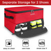 Picture of YOREPEK 2 Layer Golf Trunk Organizer, Waterproof Car Golf Locker with Separate Ventilated Compartment for 2 Pair Shoes, Sturdy Golf Trunk Storage for Balls, Tees, Clothes, Gloves, Men's Golf Gear