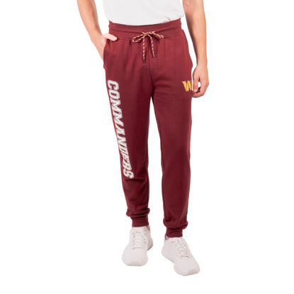 Picture of Ultra Game NFL Men's Super Soft Game Day Jogger Sweatpants, Washington Commanders, Team Color Stripe, Medium