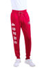 Picture of Ultra Game NFL San Francisco 49ers Mens Active Basic Jogger Fleece Pants, Team Color Stripe, Small