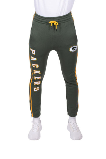 Picture of Ultra Game NFL Men's Super Soft Game Day Jogger Sweatpants, Green Bay Packers, Team Color, Medium