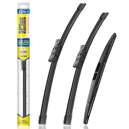Picture of 5 PLUS® Silicone Windshield Wiper Blades Replacement for 2024 2023 2022 2021 2020 2019 SUBARU Forester Wiper Blades(Set of 3),Automotive Replacement Windshield Wiper Blades-26"/17"/14"