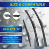 Picture of 5 PLUS® Silicone Windshield Wiper Blades Replacement for 2024 2023 2022 2021 2020 2019 SUBARU Forester Wiper Blades(Set of 3),Automotive Replacement Windshield Wiper Blades-26"/17"/14"