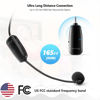 Picture of Wireless Microphone Headset, UHF Wireless Headset Mic System, 160 ft Range, Headset Mic And Handheld Mic 2 In 1, 1/8''&1/4'' Plug, For Speakers, Voice Amplifier, Pa System(Incompatible Phone, Laptop)